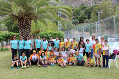 lora clausura la escuela municipal deportiva de Atletismo 